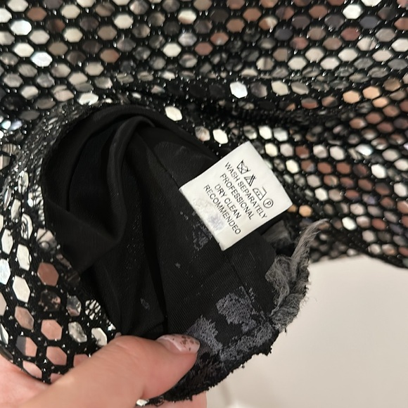 Herve Leger Mirror Ball Mini Dress S - Picture 5 of 7